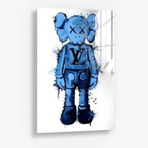 Blue Kaws - Glass