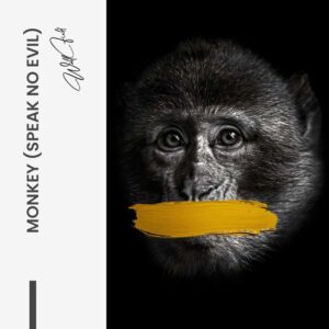 Bundle: “3 Wise Monkeys” (3x) - Glass - Kopiëren