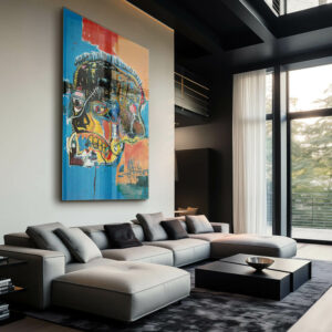 10. Glass Mockup Untitled Art I