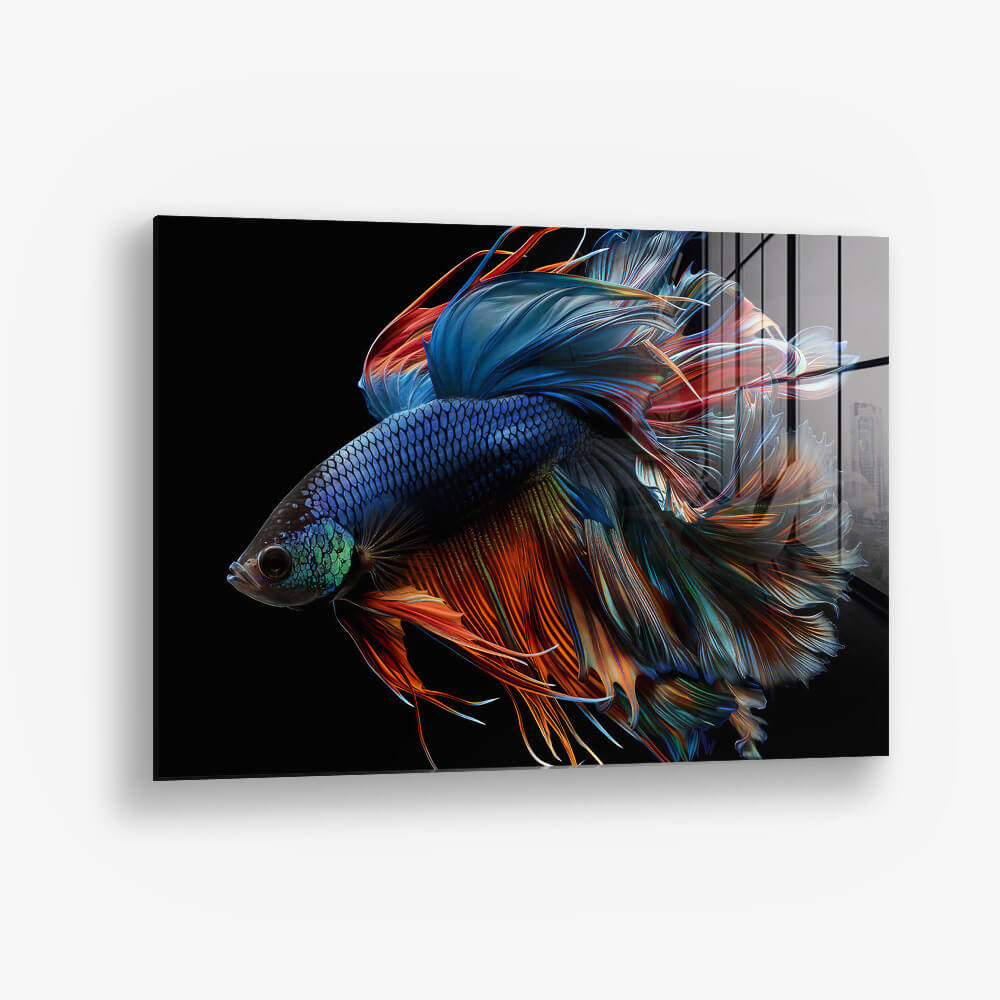 8. Glass Detail 1 Betta Fish